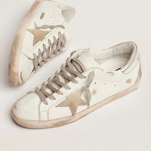 GOLDEN GOOSE Super-Star made in Italy leather sneakers - fits women’s size 6.5